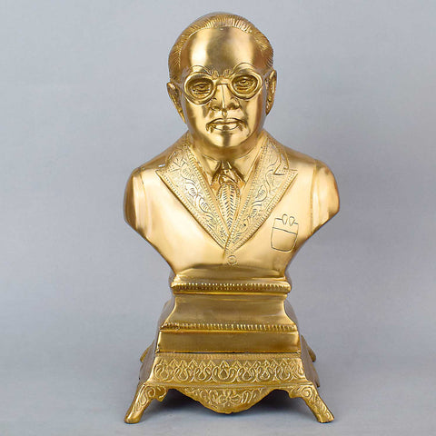 12.6 Inch Dr. B.R. Ambedkar  Brass Idol – Inspirational Leader Statue for Home, Office Decor, or Patriotic Gifting.India's Largest Puja Accessories Brand - Satvik No. 1 Brass Idol Collection  