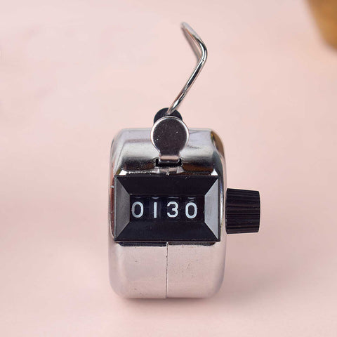 Metal Hand Tally Counter for mantra chanting, meditation, and prayer use. India’s Largest Brass Idols Brand - www.satvikstore.in
