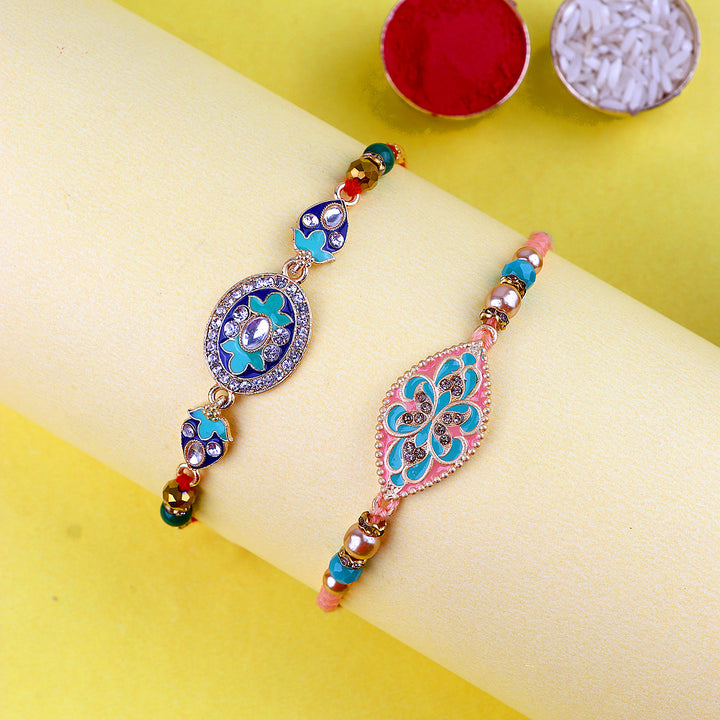 Explore the Finest Collection of Designer Rakhis Online - Rakhi, Rakhi Set of 2, Latest Rakhi Collection 2023 | SatvikStore.in. Express your love with Premium Quality Rakhis, available for delivery in India and Abroad. Don't miss the Raksha Bandhan Special, shop now for an unforgettable celebration!