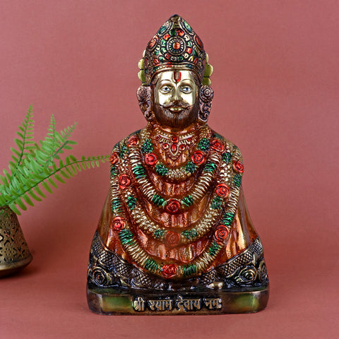 Lord Khatushyam, Khatu Shyam, lord Khatyshyam, known for Blessing Good Health and Wealth, The Idol Is made from Premium Quality brass material for long lasting use. Handmade product from the Artisanship of India's Craftsman with Using Modern Style.