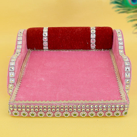 Velvet Treasures – Laddu Gopal's Cherished Bed Large – India’s Largest Pooja Accessories Brand – www.satvikstore.in