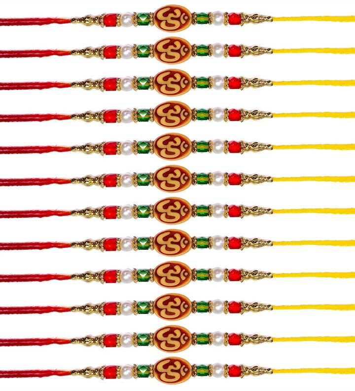 Rakhi Set of 12 Pcs Puja Store Online Pooja Items Online Puja Samagri Pooja Store near me www.satvikstore.in