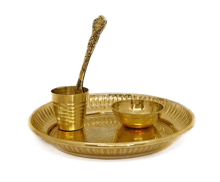 Laddu Gopal Pooja Bhog Thali Set (4.5 Inch) Puja Store Online Pooja Items Online Puja Samagri Pooja Store near me www.satvikstore.in