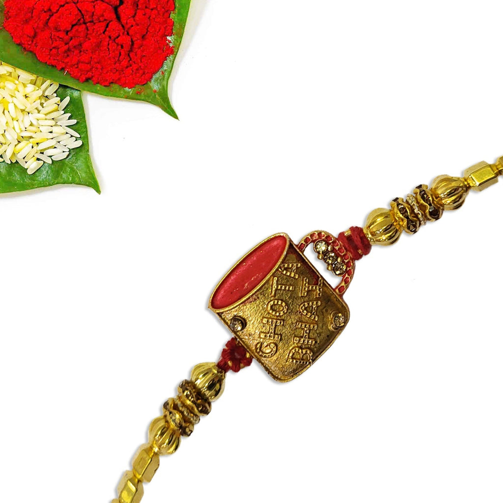 Rakhi with Tie Gift Combo Set Puja Store Online Pooja Items Online Puja Samagri Pooja Store near me www.satvikstore.in