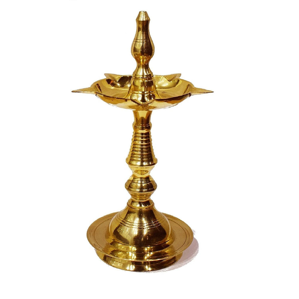 Brass Kerala Inauguration Diya (12.5 Inch) Puja Store Online Pooja Items Online Puja Samagri Pooja Store near me www.satvikstore.in