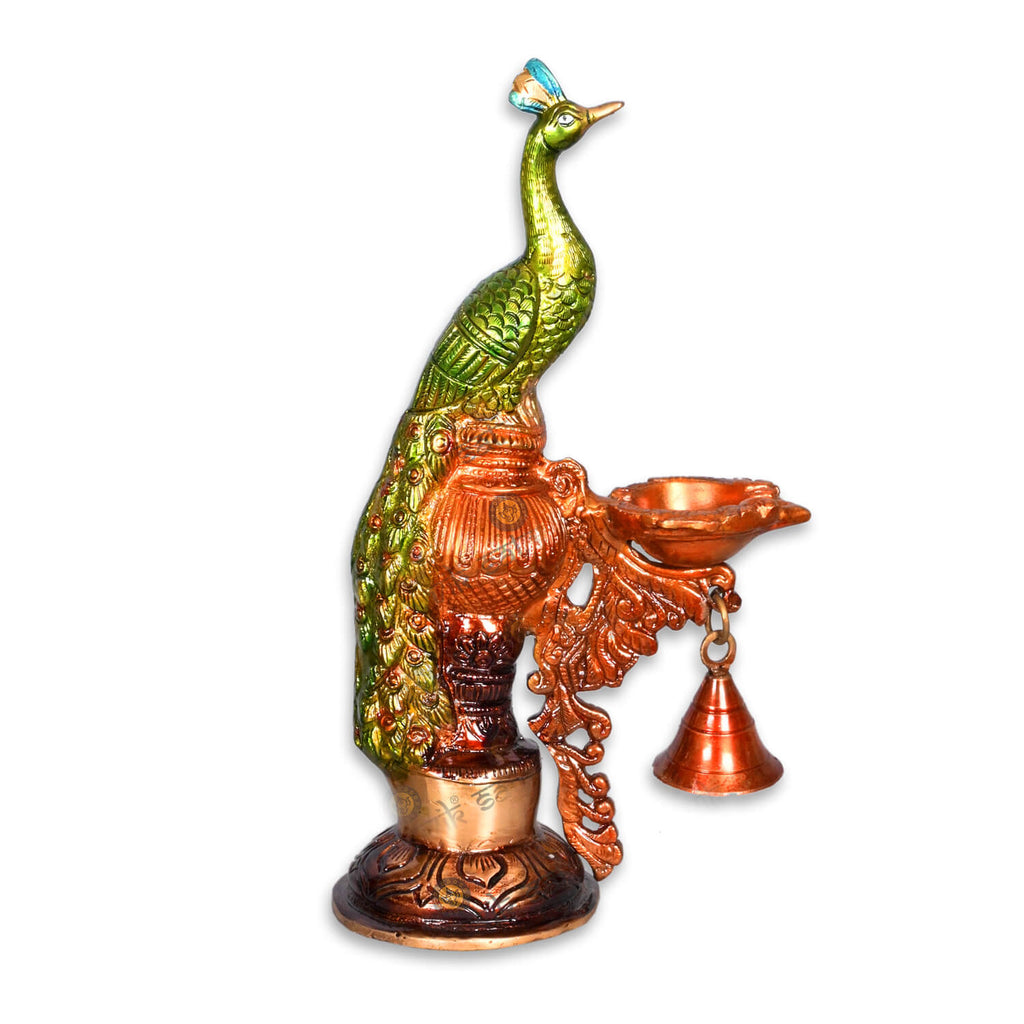 Brass Decorative Peacock Idol Puja Store Online Pooja Items Online Puja Samagri Pooja Store near me www.satvikstore.in