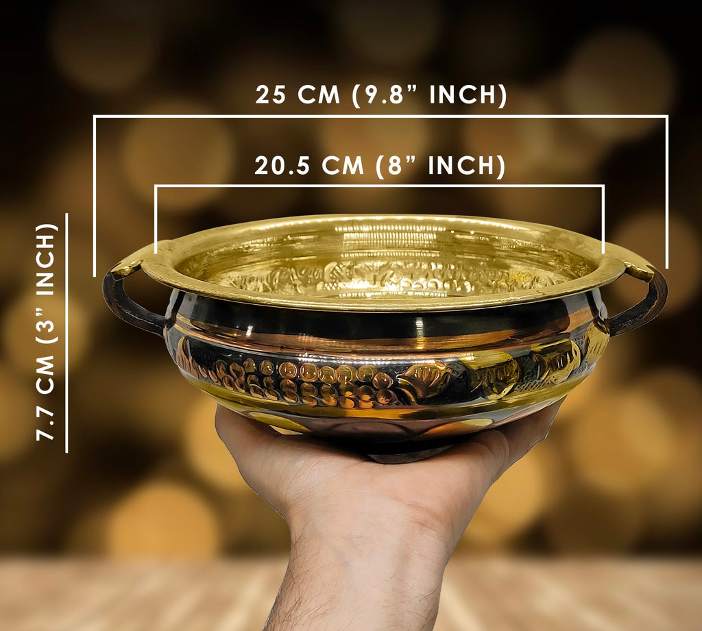 8 Inch Designer Color Urli Decorative Bowl Puja Store Online Pooja Items Online Puja Samagri Pooja Store near me www.satvikstore.in